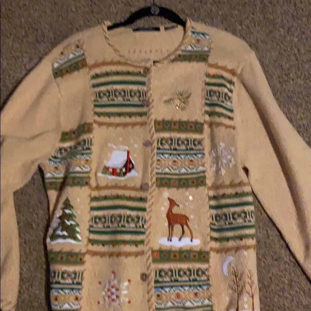 Christmas cardigan sweater